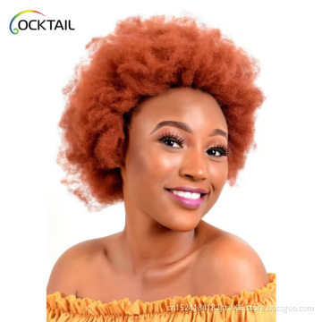 New design human hair short tight afro kinky bulk hair for loc extensions